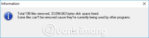 Số lượng file rác hệ thống 