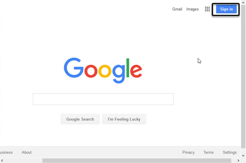 Google Search screen