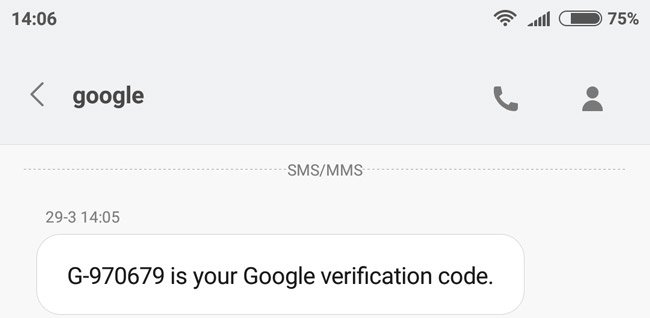 Mã xác nhận của Google