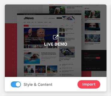Tải hướng dẫn Activate theme JNews mới nhất và Import Full Demo 3