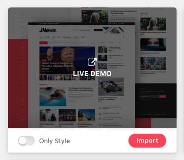 Tải hướng dẫn Activate theme JNews mới nhất và Import Full Demo 4