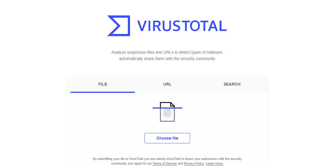 VirusTotl dễ sử dụng