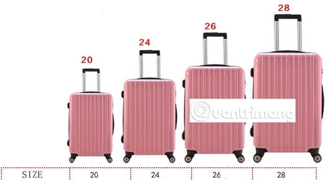 Size vali là gì? Giới thiệu chi tiết về các loại Size Vali 2020