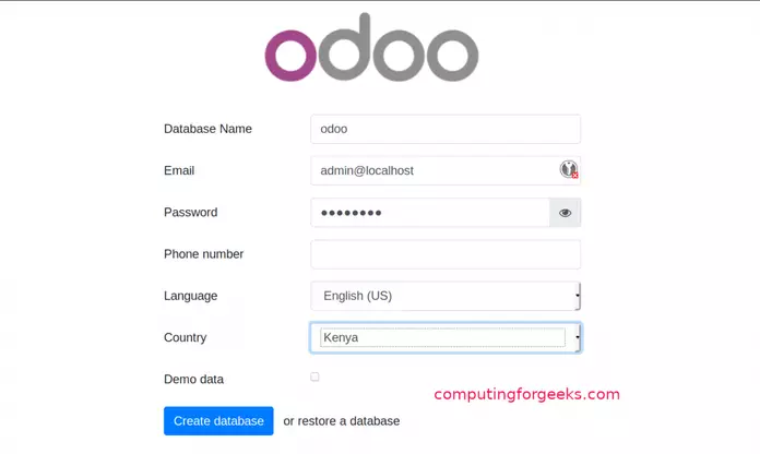 Hướng dẫn cách cài đặt Odoo 13 trên Debian 10 (Buster) Linux 6