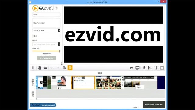 Phần mềm Ezvid Video Maker