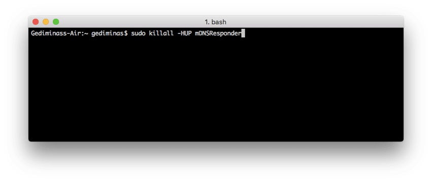 Flush DNS trên Mac OS X Lion bằng Terminal