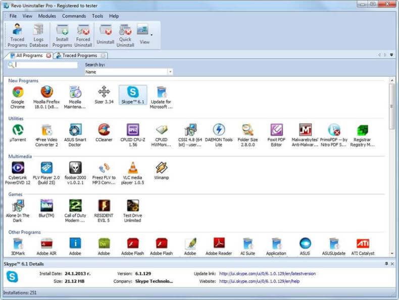 Revo Uninstaller Pro 4.2.1 Full - Tiện ích xóa phần mềm triệt để ...