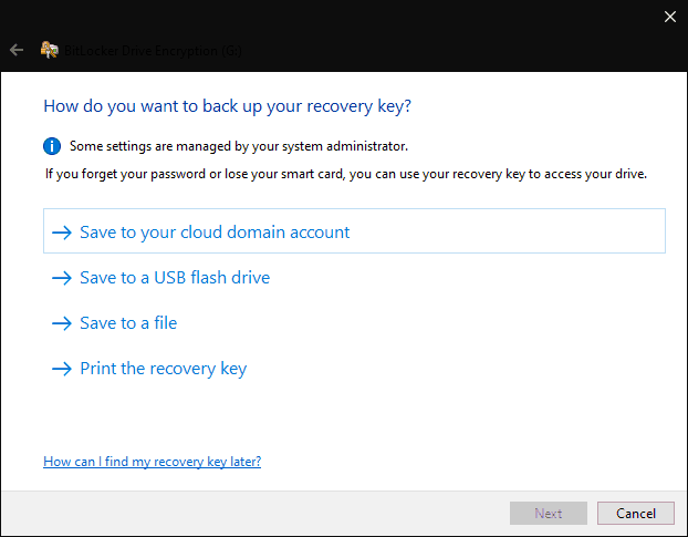 Bitlocker trên Windows 10