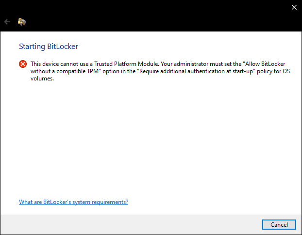 Bitlocker trên Windows 10