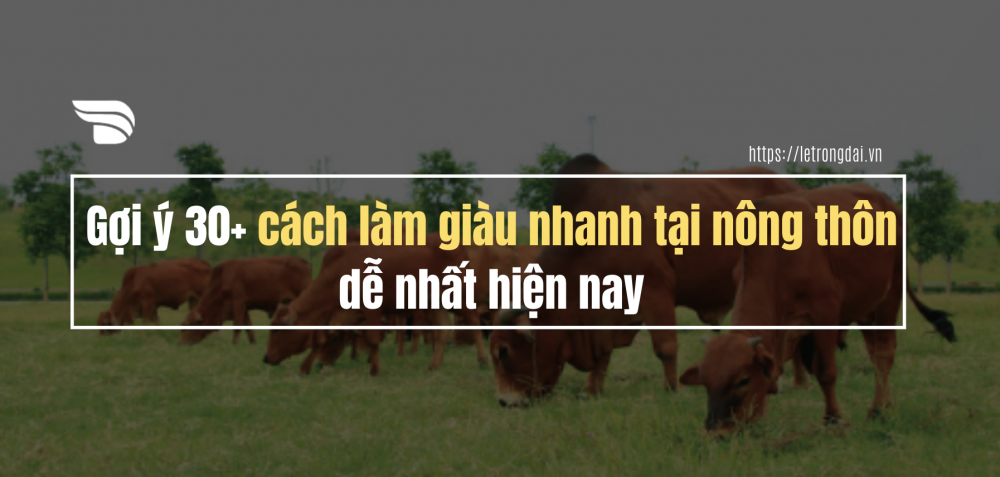 30+ Cách Làm Giàu Nhanh Tại Nông Thôn Dễ Nhất Hiện Nay 2020