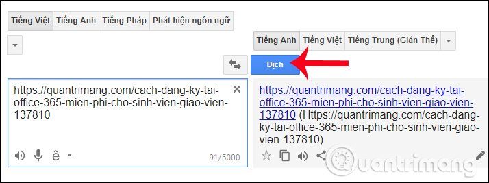 Hướng dẫn cách dịch sang tiếng việt trong Google Chrome 6