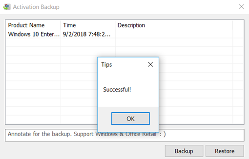 Backup Bản Quyền Windows & Office và Khôi Phục Bản Quyền Windows Thành Công 100%
