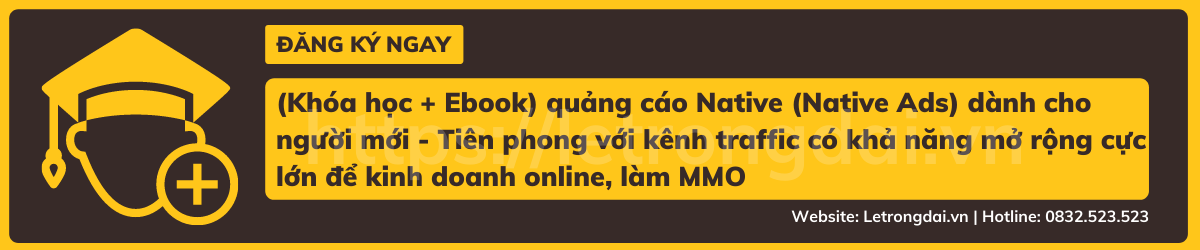 (khóa Học + Ebook) Quảng Cáo Native (native Ads) Dành Cho Người Mới Tiên Phong Với Kênh Traffic Có Khả Năng Mở Rộng Cực Lớn để Kinh Doanh Online, Làm Mmo