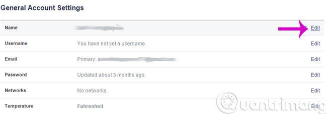 cách đổi tên facebook quá 5 lần