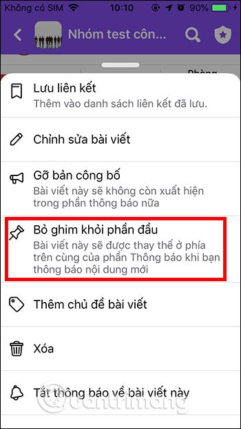 cách ghim bài trên facebook cách ghim bài trên facebook