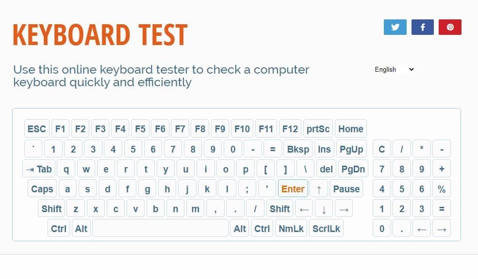 keyboard test
