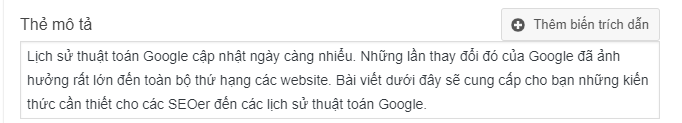 meta description là gì