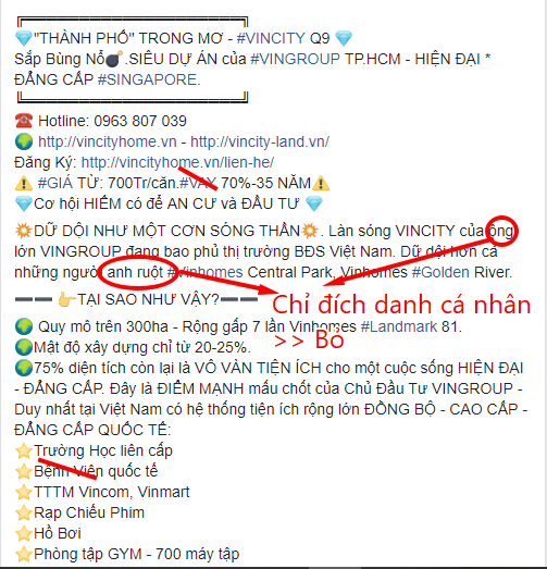 những từ bị cấm trong quảng cáo facebook