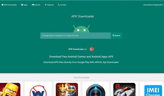 download file apk từ google play tren pc
