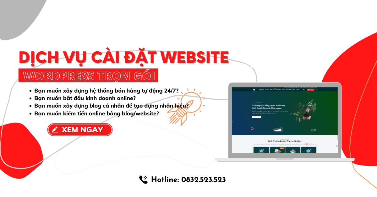 Dịch Vụ Cai Dặt Wordpress Miễn Phí 2