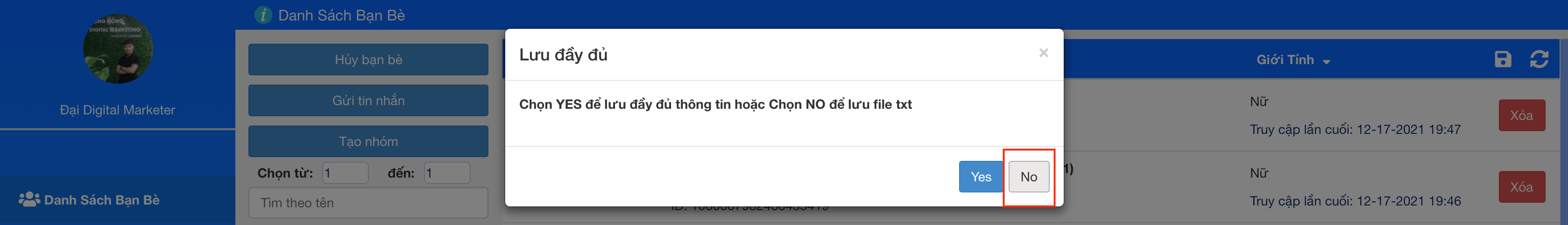 Cách lọc xóa bạn bè không tương tác trên Zalo chính xác bằng ZaloPlus & Simple Zalo