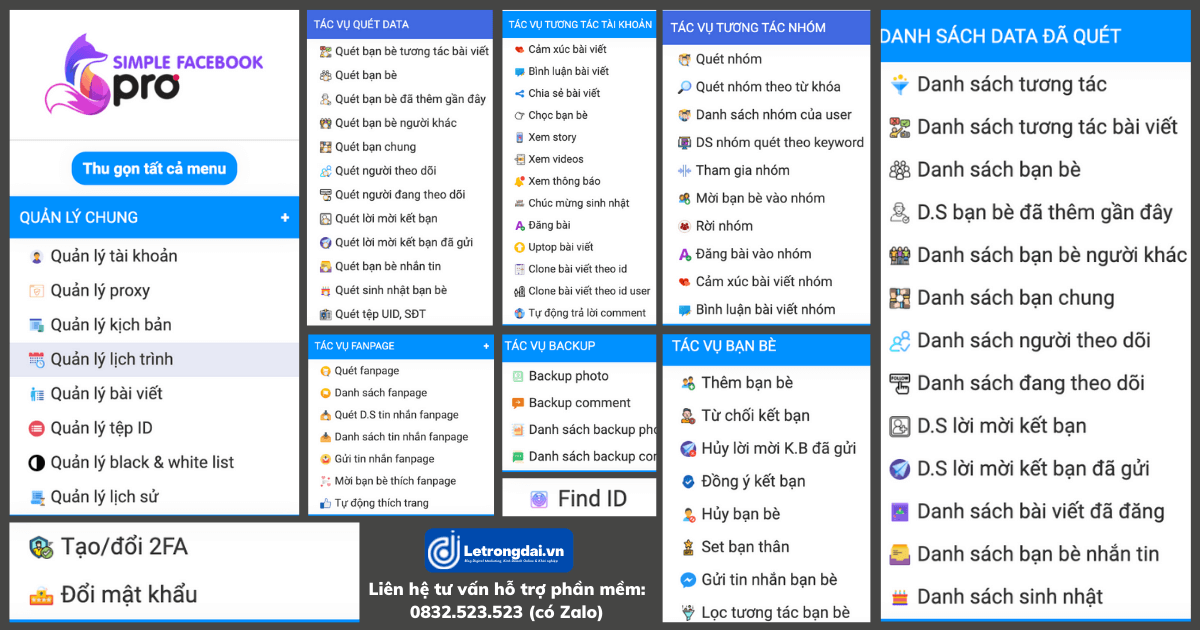 Simple Facebook Pro Tinh Năng Phần Mềm Chi Tiết A Z