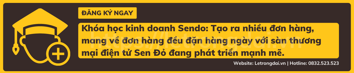 Khóa Học Kinh Doanh Sendo Tạo Ra Nhiều đơn Hàng, Mang Về đơn Hàng đều đặn Hàng Ngày Với Sàn Thương Mại điện Tử Sen Đỏ đang Phát Triển Mạnh Mẽ.