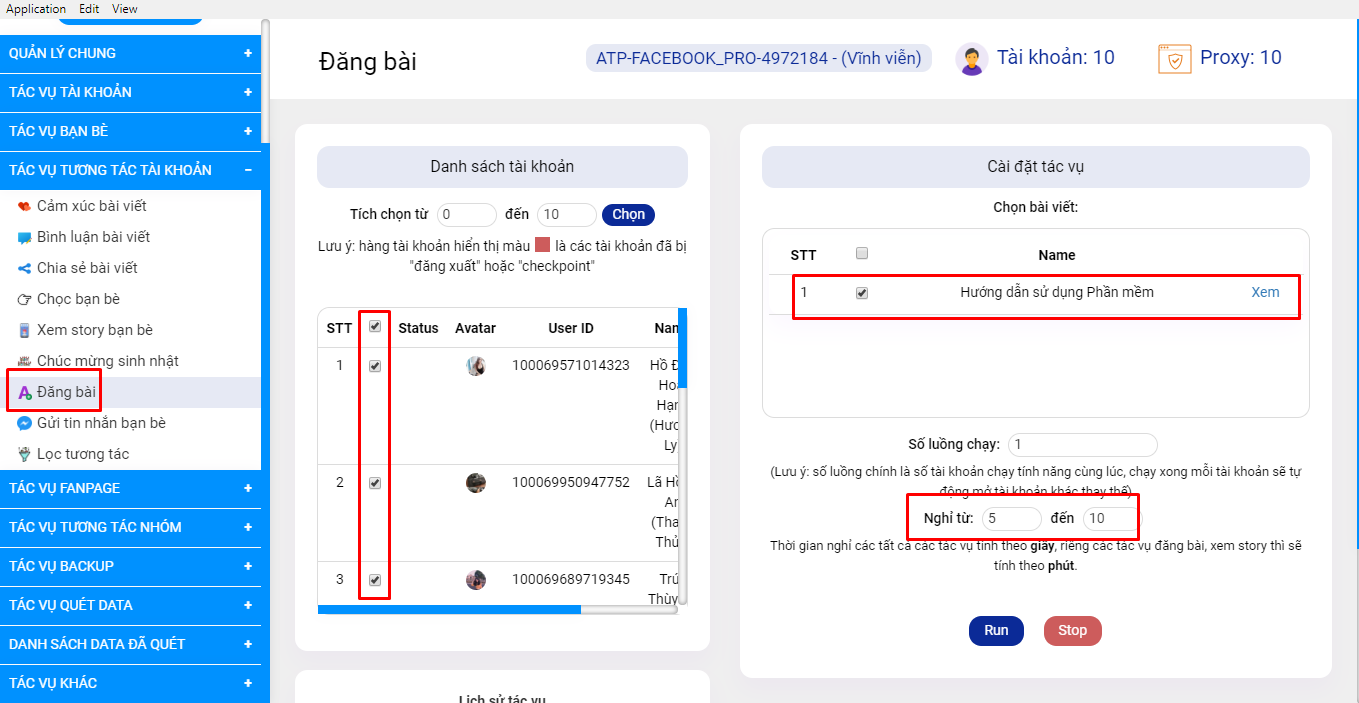 Simple Facebook Pro - Phần mềm hỗ trợ kết bạn khách hàng tiềm năng, nuôi nick Facebook, xây dựng trang cá nhân bán hàng trên Facebook 33