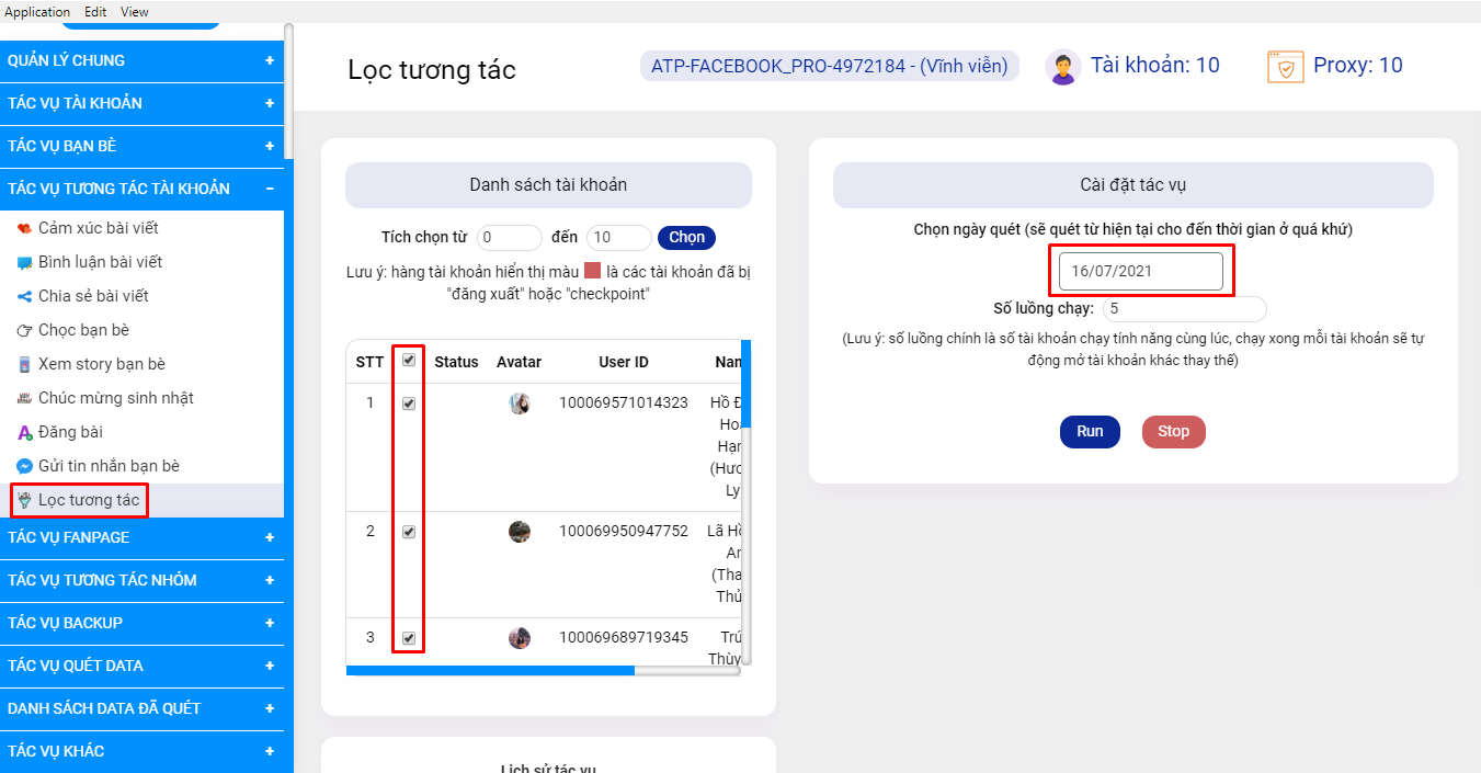 Simple Facebook Pro - Phần mềm hỗ trợ kết bạn khách hàng tiềm năng, nuôi nick Facebook, xây dựng trang cá nhân bán hàng trên Facebook 34