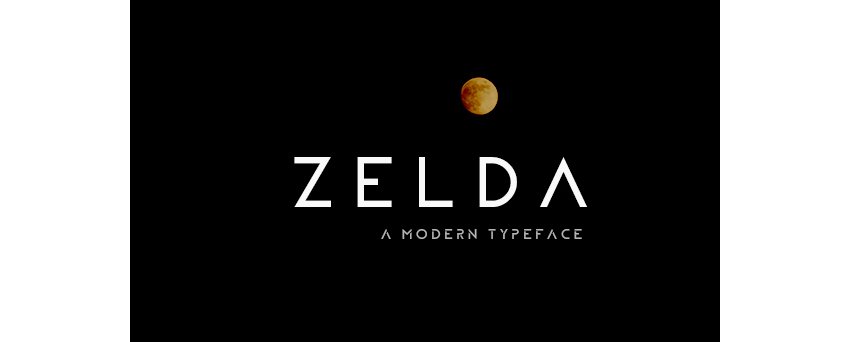 ZELDA Typeface Fill