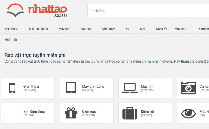 Nhật tảo là một website, chuyên mục rao vặt chất lượng của trang tạp chí công nghệ nổi tiếng Tinhte.vn.