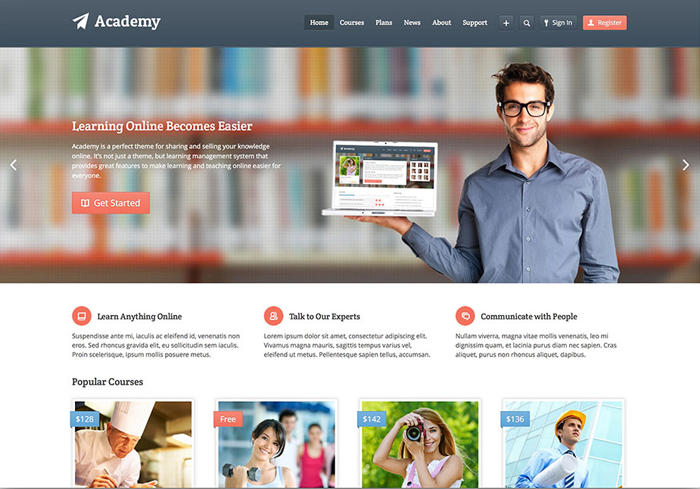 academy-online-course-theme