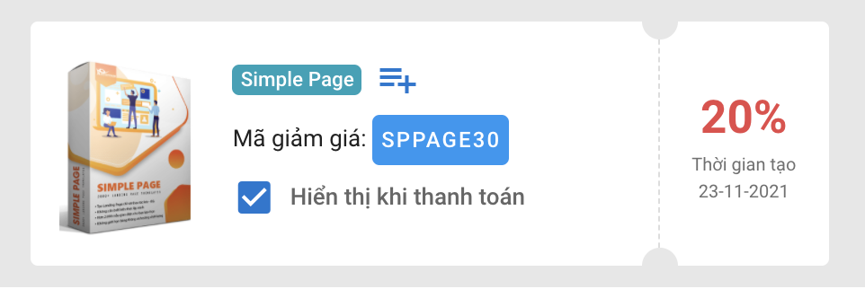 Cập nhật: Mã giảm giá Simple Page giảm 10-50% mới nhất hiện nay