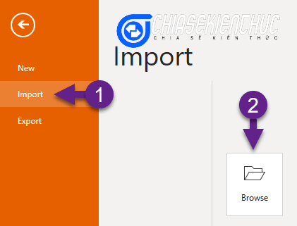 import từ powerpoint