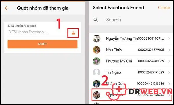 Xem nhóm bạn bè tham gia trên Facebook