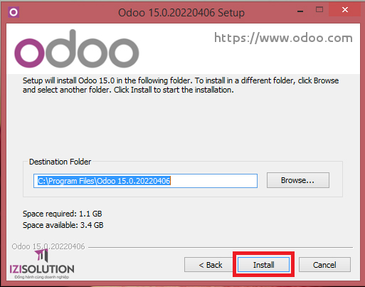 Hướng dẫn cài đặt Odoo 15 cho windows 8