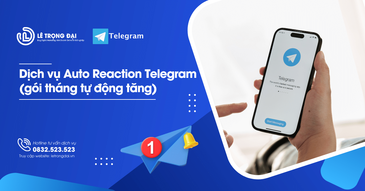 Dịch vụ Auto Reaction Telegram (gói tháng tự động tăng) uy tín chất lượng 1