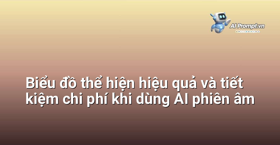 Biểu đồ cột minh họa sự gia tăng hiệu quả và giảm chi phí khi áp dụng dịch vụ phiên âm cuộc họp AI so với phương pháp thủ công