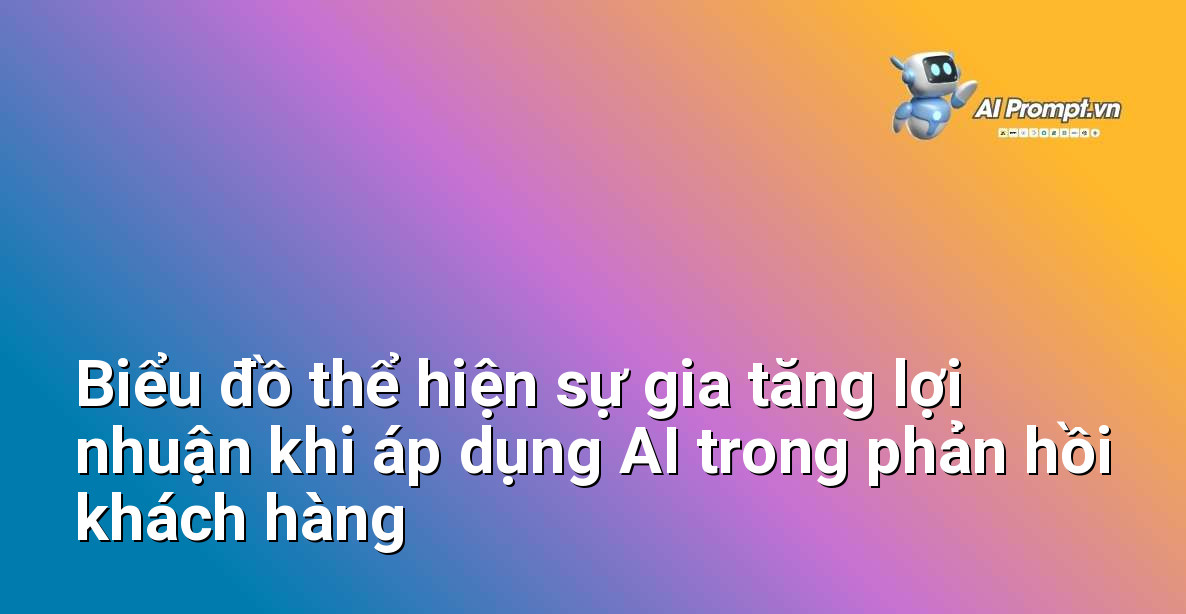 Biểu đồ cột hoặc đường thể hiện mối tương quan tích cực giữa việc sử dụng AI Customer Feedback và tăng trưởng doanh thu/satisfaction của khách hàng
