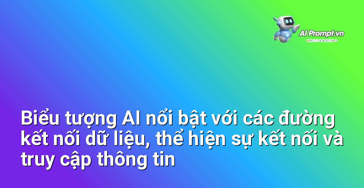 Dịch Vụ AI Cho Cá Nhân: Chìa Khóa Mở Cánh Cửa Tương Lai Cho Mọi Người 5 Biểu tượng trí tuệ nhân tạo (AI) với các đường nét kỹ thuật số và các chấm kết nối dữ liệu, tượng trưng cho sự thông minh, kết nối và khả năng truy cập thông tin mở rộng.