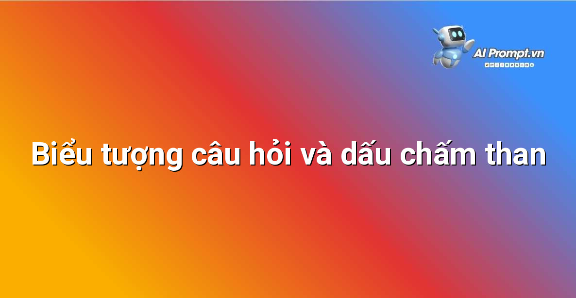 Làm Sao Để Trở Thành Prompt Engineer: Hướng Dẫn Chi Tiết Cho Người Mới Bắt Đầu 5 Minh họa biểu tượng câu hỏi mở và dấu chấm than, tượng trưng cho giải đáp thắc mắc và các câu hỏi thường gặp