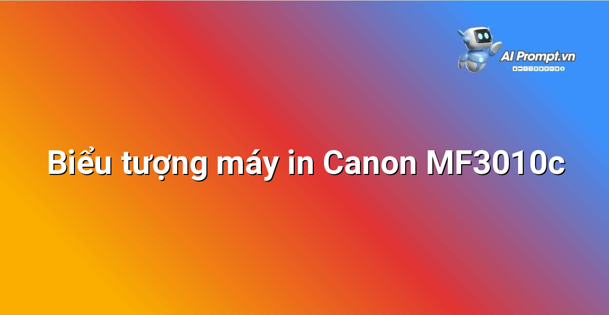 Hướng dẫn Chi tiết Cài đặt Driver Canon MF3010c: Dành cho Người mới Bắt Đầu 2 Hình ảnh biểu tượng máy in đa chức năng Canon MF3010c