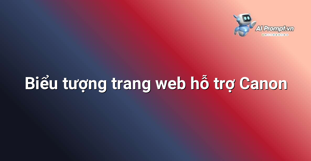 Biểu tượng trang web hỗ trợ chính thức của Canon để tải driver máy in