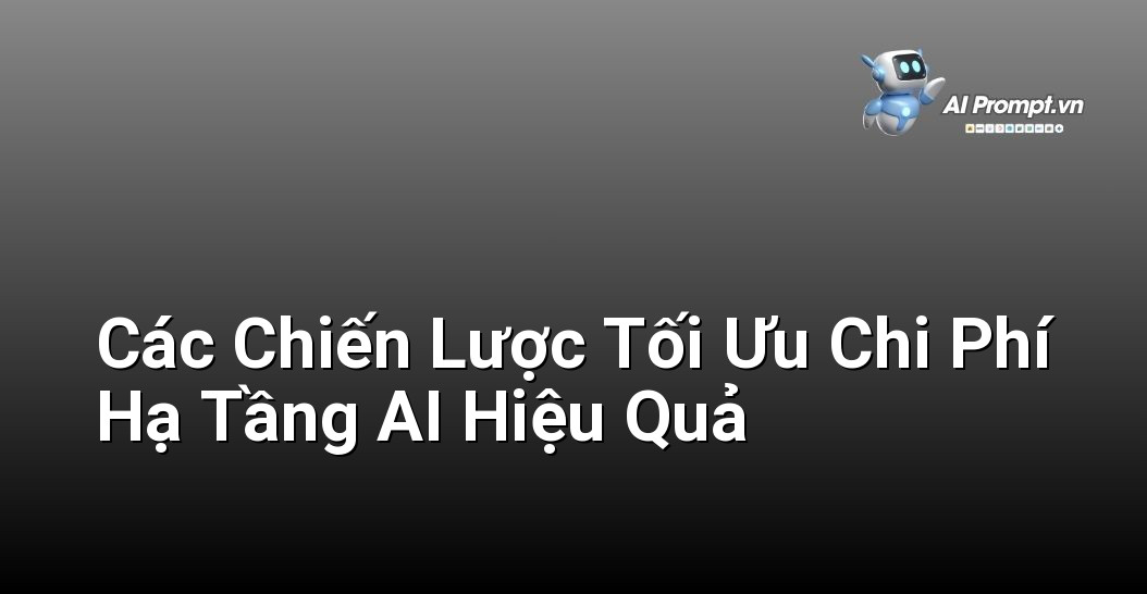 Tối Ưu Chi Phí Hạ Tầng AI: Hướng dẫn Chuyên gia cho Người Mới Bắt Đầu 4 Hình ảnh minh họa các chiến lược tối ưu chi phí hạ tầng AI, bao gồm hybrid cloud, serverless computing, tối ưu hóa GPU, quản lý dữ liệu hiệu quả, và chọn lựa phần mềm mã nguồn mở.