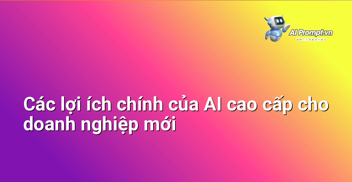 Dịch Vụ AI Cao Cấp: Hướng Dẫn Toàn Diện Cho Người Mới Bắt Đầu & Lợi Ích Vượt Trội 5 Một infographic đơn giản thể hiện các lợi ích chính mà dịch vụ AI cao cấp mang lại cho các doanh nghiệp mới, bao gồm tăng tốc đổi mới, cải thiện trải nghiệm khách hàng, ra quyết định dựa trên dữ liệu và tối ưu hóa chi phí