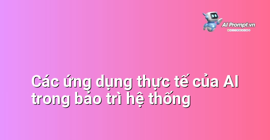 AI Bảo Trì & Nâng Cấp: Tối Ưu Hiệu Suất Hệ Thống Định Kỳ 5 Hình ảnh hiển thị các biểu tượng đại diện cho các ứng dụng AI trong bảo trì: ổ cứng với biểu tượng cảnh báo hỏng, lá chắn bảo mật, biểu đồ hiệu suất, và đám mây.