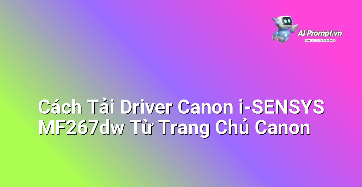 Giao diện trang web hỗ trợ của Canon hiển thị mục tìm kiếm driver