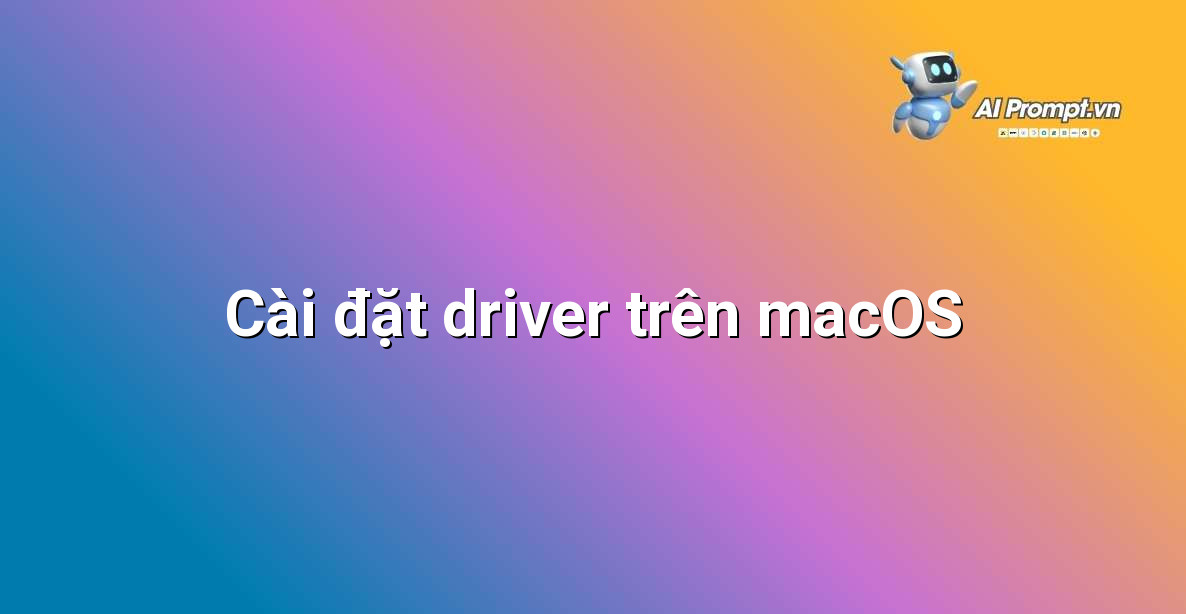 Giao diện cài đặt driver máy in Canon trên macOS