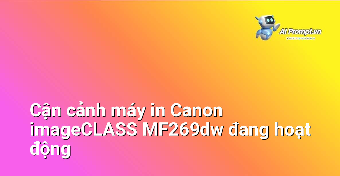 Máy in đa năng Canon imageCLASS MF269dw đang in tài liệu
