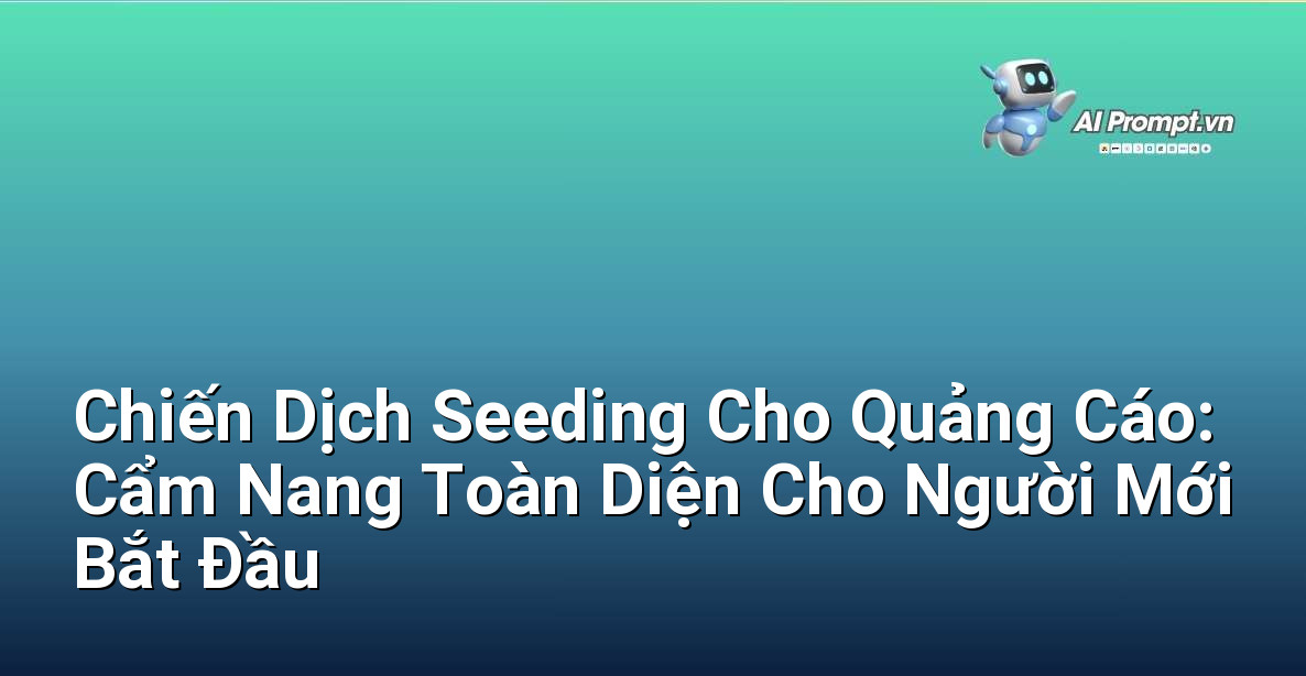 Chiến Dịch Seeding Cho Quảng Cáo: Cẩm Nang Toàn Diện Cho Người Mới Bắt Đầu